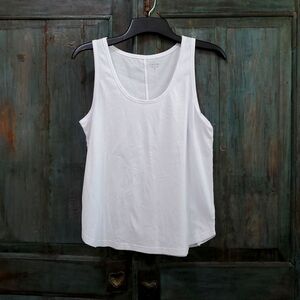 CALME by Johnny Was Tank Top in White, Size Medium, NWOT